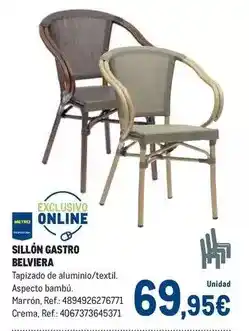 Makro Sillón gastro belviera oferta