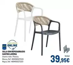 Makro Silla con reposabrazos gastro laveria oferta