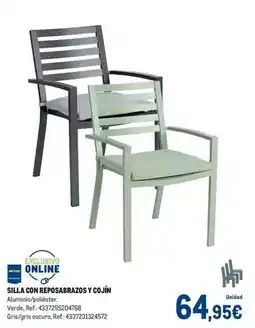 Makro Silla con reposabrazos y cojin oferta