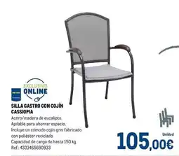 Makro Silla gastro con cojin cassiopía oferta