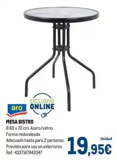 Makro Aro - mesa bistro oferta