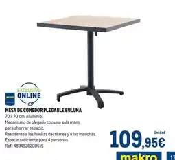 Makro Sola - mesa de comedor plegable oferta