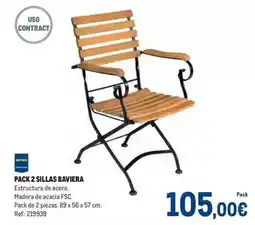 Makro Pack 2 sillas baviera oferta