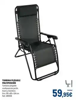 Makro Tumbona plegable multiposición oferta