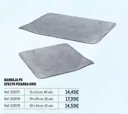 Makro Bandeja ps efecto pizarra gris oferta