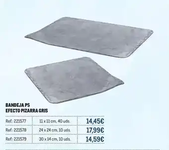 Bandeja ps efecto pizarra gris