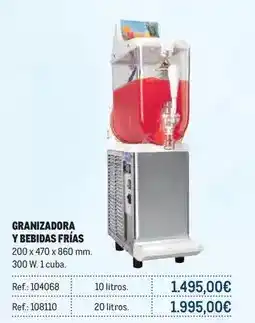 Makro Granizadora y bebidas frias oferta