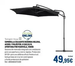 Makro Tarrington - sombrilla colgante redonda helena, acero/poliester oferta