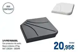 Makro Blanco - 1/4 pie parasol oferta