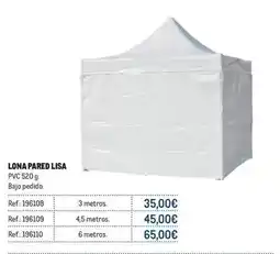Makro Pvc - lona pared lisa oferta