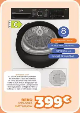 Pascual Martí BEKO Secadora bm3t48249w oferta