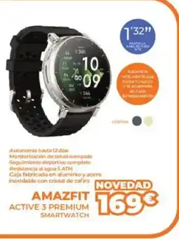 Pascual Martí AMAZFIT Active 3 premium smartwatch oferta