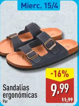 ALDI Sandalias ergonómicas oferta