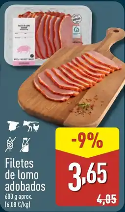 ALDI Filetes de lomo adobados oferta