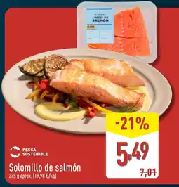 ALDI Solomillo de salmón oferta