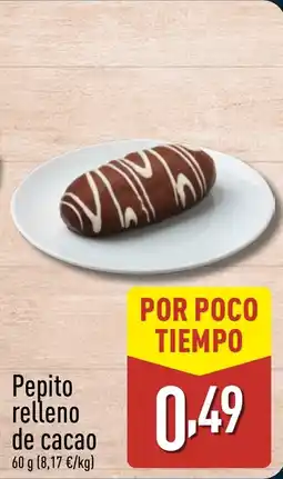 ALDI Pepito relleno de cacao oferta