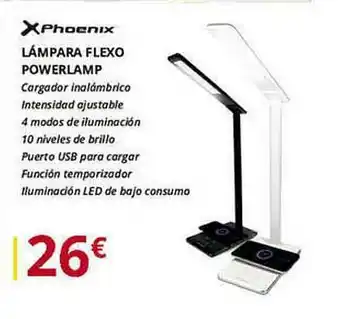 Dynos Informática Xphoenix Lámpara Flexo Powerlamp oferta
