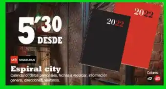 Folder Espiral City oferta