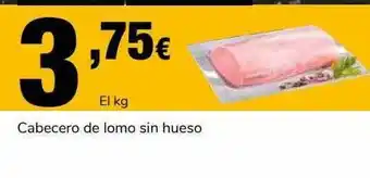 Supeco Cabecero De Lomo Sin Hueso oferta