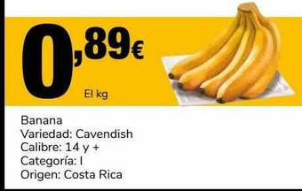Supeco Banana oferta