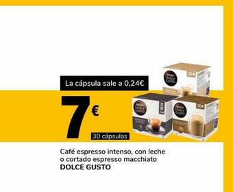 Supeco Café Espresso Intenso Con Leche O Cortado Espresso Macchiato Dolce Gusto oferta