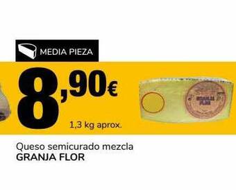 Supeco Queso Semicurado Mezcla Granja Flor oferta