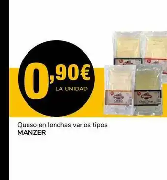 Supeco Queso En Lonchas Varios Tipos Manzer oferta
