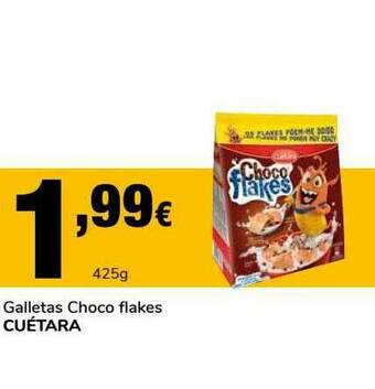 Supeco Galletas Choco Flakes Cuétara oferta