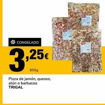 Supeco Pizza De Jamón Quesos Atún O Barbacoa Trigal oferta