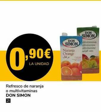 Supeco Refresco De Naranja O Multivitaminas Don Simon oferta