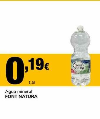 Supeco Agua Mineral Font Natura oferta