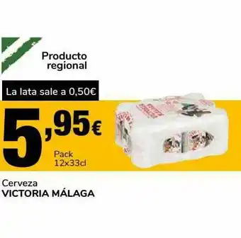 Supeco Cerveza Victoria Málaga oferta