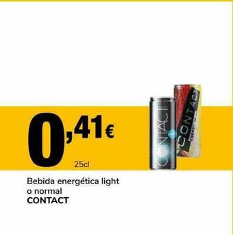 Supeco Bebida Energética Light O Normal Contact oferta