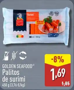 ALDI GOLDEN SEAFOOD Palitos de surimi oferta