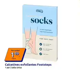 Action Footsteps - calcetines exfoliantes oferta
