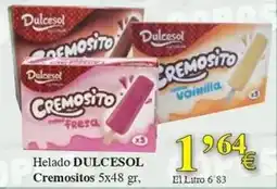 Congelados Copos Dulcesol - helado cremositos oferta