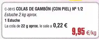 Abordo Colas de gambon oferta