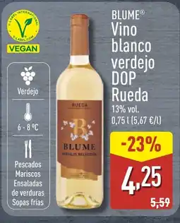 ALDI BLUME Vino blanco verdejo DOP Rueda oferta