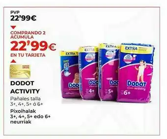 SUPER AMARA Dodot Activity Pañales oferta
