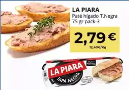 Sangüi La piara - paté hígado t.negra oferta