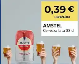 Sangüi Amstel - cerveza lata oferta