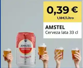 Amstel - cerveza lata