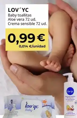 Sangüi Lov'yc - baby toallitas aloe vera oferta
