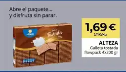 Sangüi Alteza - galleta tostada flowpack oferta