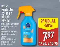 ALDI NIVEA Protector solar en pistola FPS 50 oferta