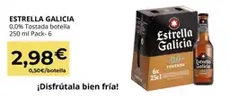 Sangüi Estrella galicia - 0.0% tostada botella oferta