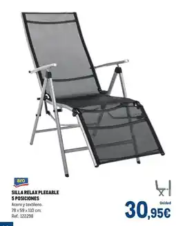 Makro Aro - silla relay plegable 5 posiciones oferta