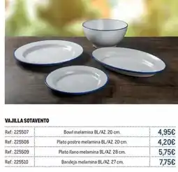 Makro Vajilla sotavento oferta