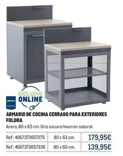 Makro Armario de cocina cerrado para exteriores foldra oferta