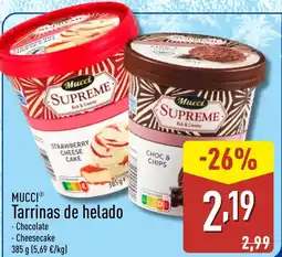 ALDI MUCCI Tarrinas de helado oferta